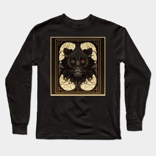 Art Nouveau Sable Lion Long Sleeve T-Shirt